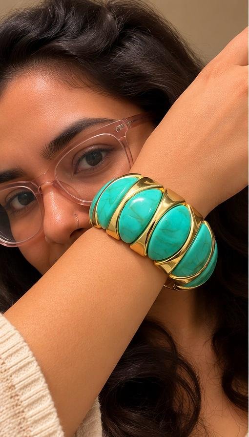Turquoise Royale Cuff Bracelet